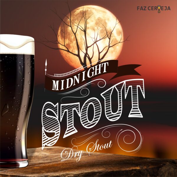Kit Receita Cerveja 20L Midnight Stout - Dry Stout