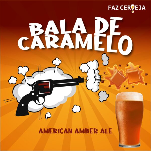 Kit Receita Cerveja 20L Bala de Caramelo - American Amber Ale