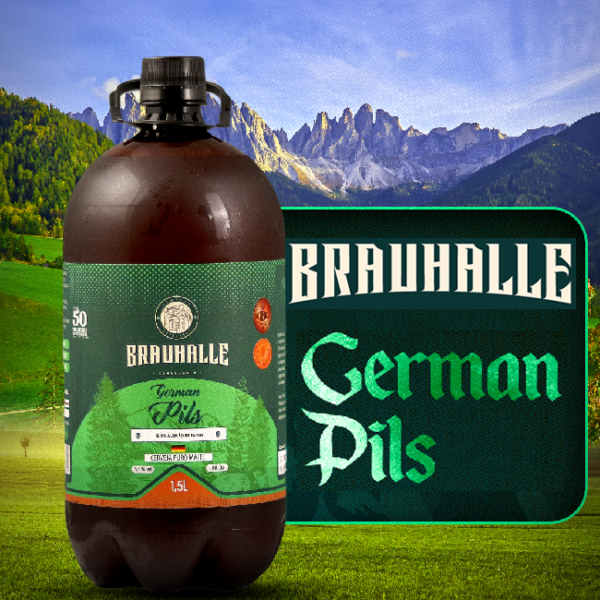 Brauhalle German Pils Growler 1,5L