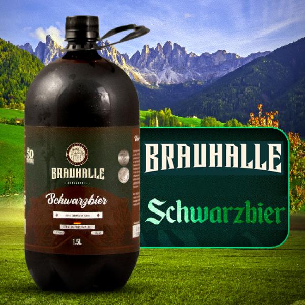 Brauhalle Schwarzbier Growler 1,5L