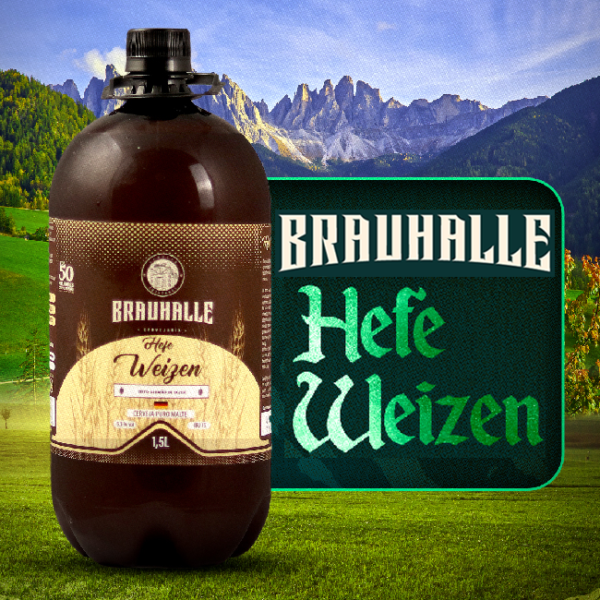 Brauhalle Hefe Weizen Growler 1,5L