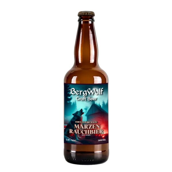 Bergwolf Märzen Rauchbier Garrafa 500ml