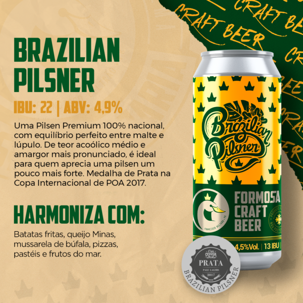 Formosa Brazilian Pilsner Lata 473ml