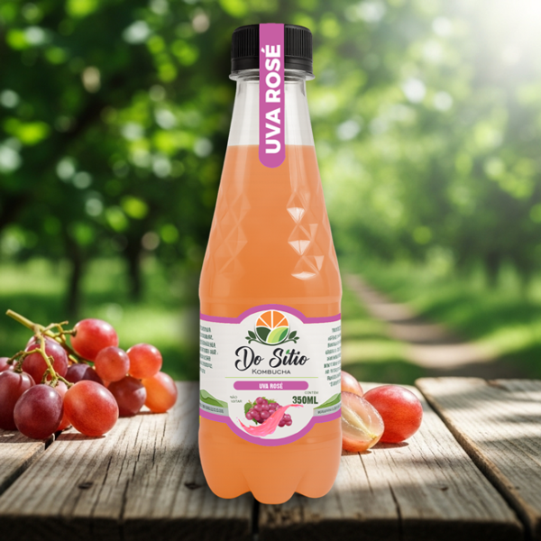 Kombucha do Sítio Uva Rosé 350ml